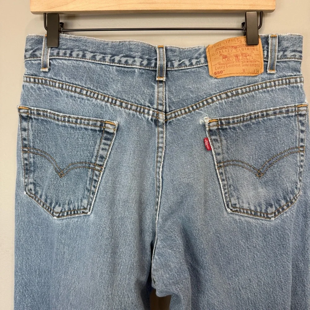 Vintage‎ Levi's Men's Straight Blue Jeans 34x34